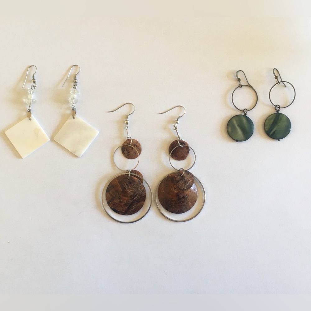 3 Pairs of Hoop Earrings